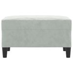 Casa si Gradina - Mobilier - Scaune si fotolii - Tabureti - Taburet, gri deschis, 70x55x41 cm, catifea - Infinity.ro