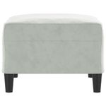 Casa si Gradina - Mobilier - Scaune si fotolii - Tabureti - Taburet, gri deschis, 70x55x41 cm, catifea - Infinity.ro