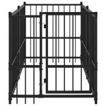 Petshop - Accesorii petshop - Culcusuri si custi - Tarcuri si colivii - Padoc pentru caini, negru, 193,5x97x100 cm, otel - Infinity.ro