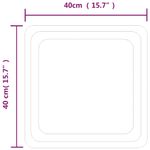 Casa si Gradina - Decoratiuni - Oglinzi - Oglinda de baie cu LED, 40x40 cm - Infinity.ro