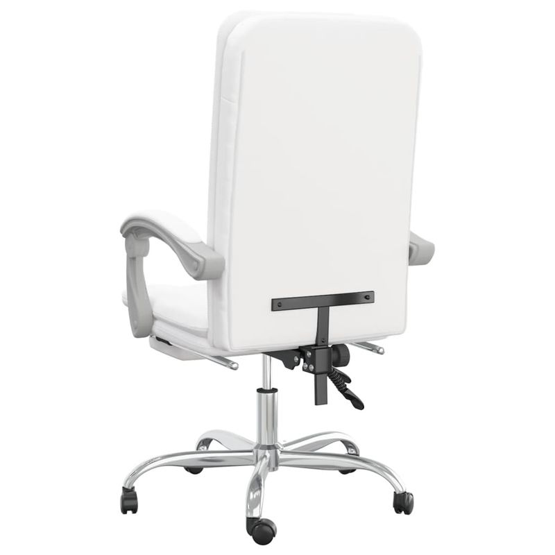 Casa si Gradina - Mobilier - Scaune si fotolii - Scaune - Scaun de birou rabatabil, alb, piele ecologica - Infinity.ro