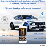 Auto si Moto - Electronice auto - Sisteme de alarma auto - Alarma auto inteligent, 4G GSM, GPS, destinat Toyota si Kia si alte marci auto, cu cheie LCD. - Infinity.ro