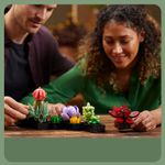 Jucarii, Copii si Bebe - Jucarii si jocuri - Seturi de constructie si cuburi - Seturi de constructie - Set contructie 3D, plante suculente 9 specii independente dar unificabile, 770 piese, multicolor - Infinity.ro