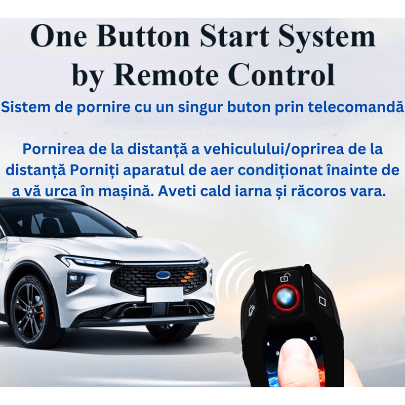 Auto si Moto - Electronice auto - Sisteme de alarma auto - Alarma auto inteligent, 4G GSM, GPS, destinat Toyota si Kia si alte marci auto, cu cheie LCD. - Infinity.ro