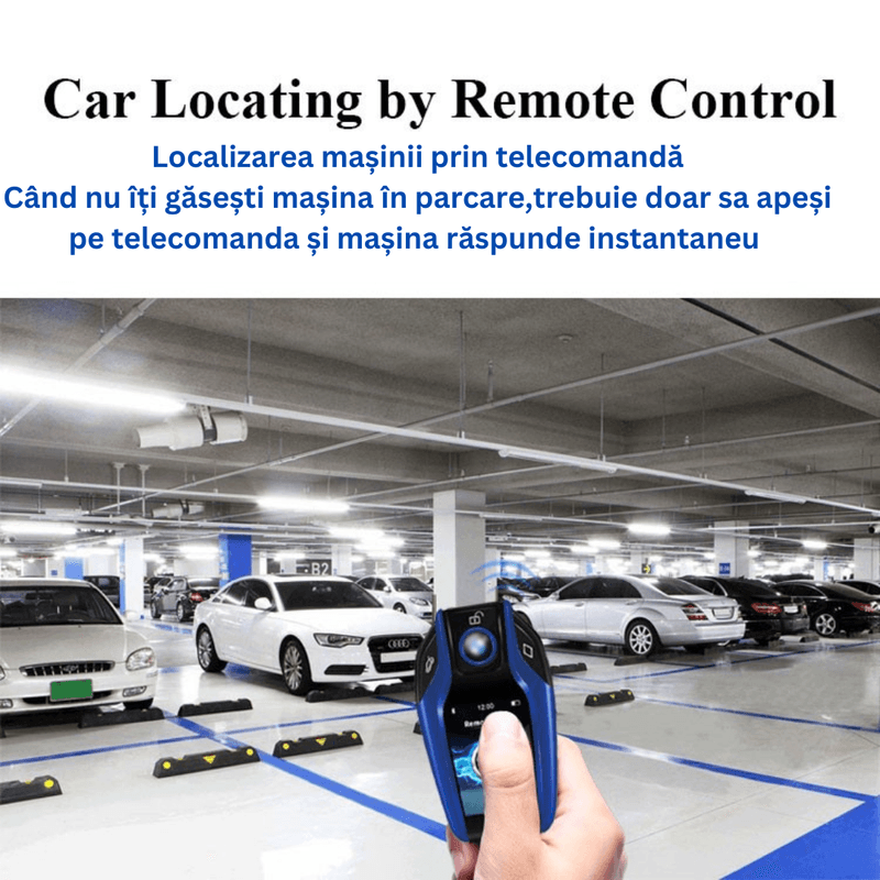 Auto si Moto - Electronice auto - Sisteme de alarma auto - Alarma auto inteligent, 4G GSM, GPS, destinat Toyota si Kia si alte marci auto, cu cheie LCD. - Infinity.ro