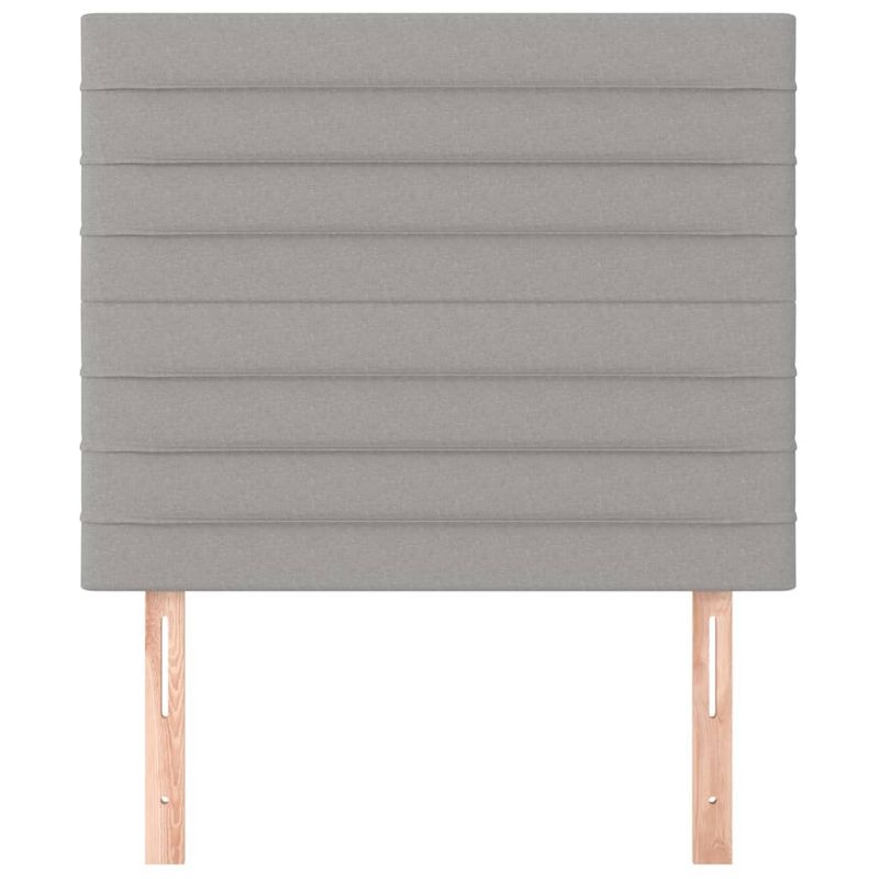 Casa si Gradina - Mobilier - Paturi si accesorii - Accesorii paturi - Tablii de pat, 2 buc, gri deschis, 90x5x78/88 cm, textil - Infinity.ro