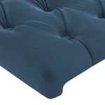 Casa si Gradina - Mobilier - Paturi si accesorii - Accesorii paturi - Tablie de pat cu LED, albastru inchis, 83x16x118/128cm, catifea - Infinity.ro