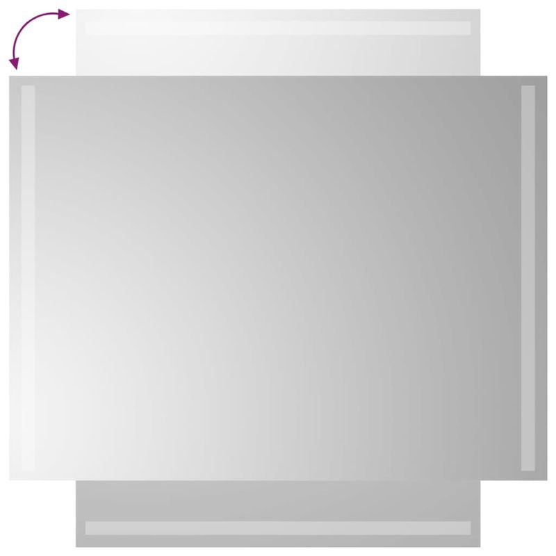 Casa si Gradina - Decoratiuni - Oglinzi - Oglinda de baie cu LED, 60x80 cm - Infinity.ro