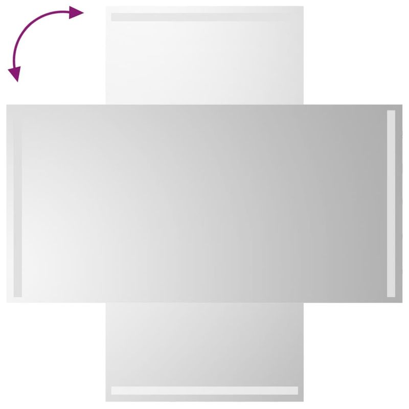 Casa si Gradina - Decoratiuni - Oglinzi - Oglinda de baie cu LED, 60x100 cm - Infinity.ro