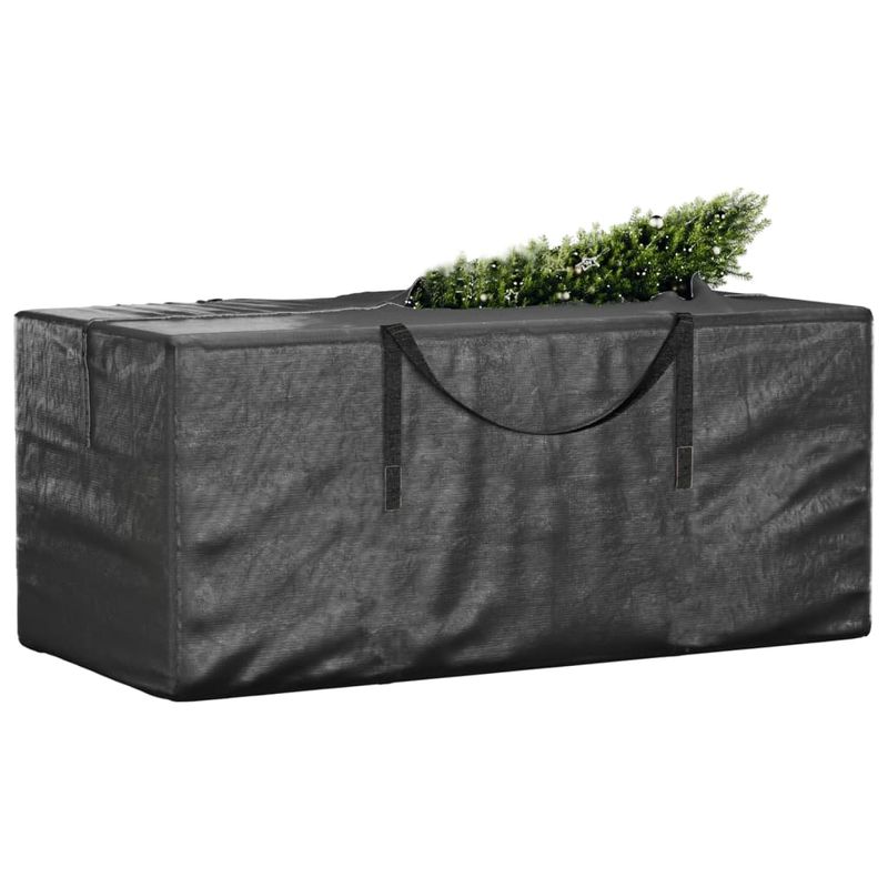 Casa si Gradina - Textile si covoare - Huse pentru mobilier - Genti depozitare brad de Crăciun, 2 buc., negru, polietilena, mărime 150x75x75 cm - Infinity.ro