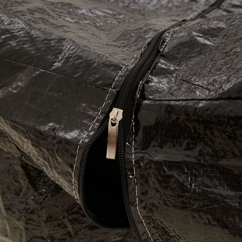 Casa si Gradina - Textile si covoare - Huse pentru mobilier - Genti depozitare brad de Crăciun, 2 buc., negru, polietilena, mărime 150x75x75 cm - Infinity.ro