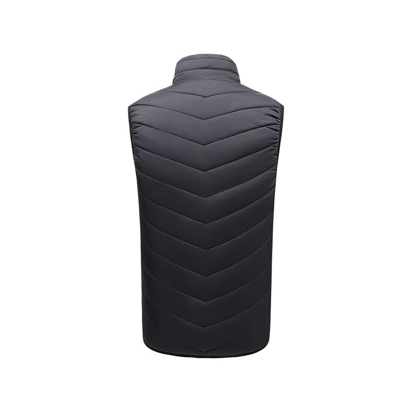 Sport si Outdoor - Echipament Sportiv - Imbracaminte sport - Veste sport - Vesta incalzita fata si spate SELECTIV, cipsir, cu fir usb, incalzeste 11 zone ale corpului, culuare neagra, marime L - Infinity.ro
