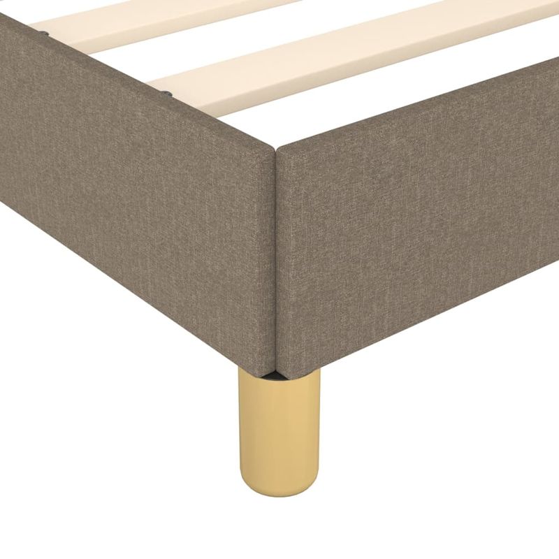 Casa si Gradina - Mobilier - Paturi si accesorii - Paturi - Cadru de pat cu tablie, gri taupe, 80x200 cm, textil - Infinity.ro