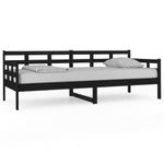 Casa si Gradina - Mobilier - Paturi si accesorii - Paturi - Pat de zi, negru, 80x200 cm, lemn masiv de pin - Infinity.ro