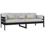 Casa si Gradina - Mobilier - Paturi si accesorii - Paturi - Pat de zi, negru, 80x200 cm, lemn masiv de pin - Infinity.ro