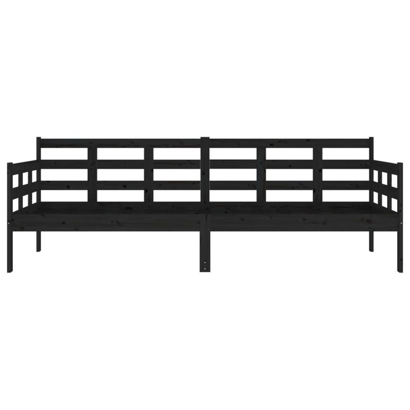 Casa si Gradina - Mobilier - Paturi si accesorii - Paturi - Pat de zi, negru, 80x200 cm, lemn masiv de pin - Infinity.ro