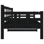 Casa si Gradina - Mobilier - Paturi si accesorii - Paturi - Pat de zi, negru, 80x200 cm, lemn masiv de pin - Infinity.ro