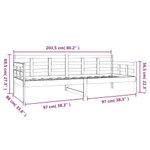 Casa si Gradina - Mobilier - Paturi si accesorii - Paturi - Pat de zi, negru, 80x200 cm, lemn masiv de pin - Infinity.ro