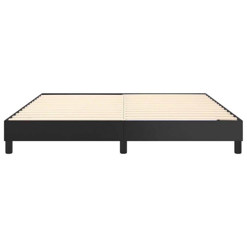 Casa si Gradina - Mobilier - Paturi si accesorii - Paturi - Cadru de pat box spring, negru, 160x200 cm, piele ecologica, înălțime 25 cm - Infinity.ro