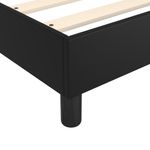 Casa si Gradina - Mobilier - Paturi si accesorii - Paturi - Cadru de pat box spring, negru, 160x200 cm, piele ecologica, înălțime 25 cm - Infinity.ro