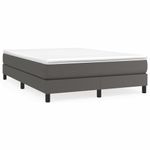 Casa si Gradina - Mobilier - Paturi si accesorii - Paturi - Cadru de pat box spring, gri, 140x200 cm, piele ecologica - Infinity.ro