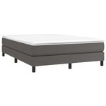 Casa si Gradina - Mobilier - Paturi si accesorii - Paturi - Cadru de pat box spring, gri, 140x200 cm, piele ecologica - Infinity.ro