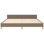Casa si Gradina - Mobilier - Paturi si accesorii - Paturi - Cadru de pat cu tablie, gri taupe, 180x200 cm, textil - Infinity.ro