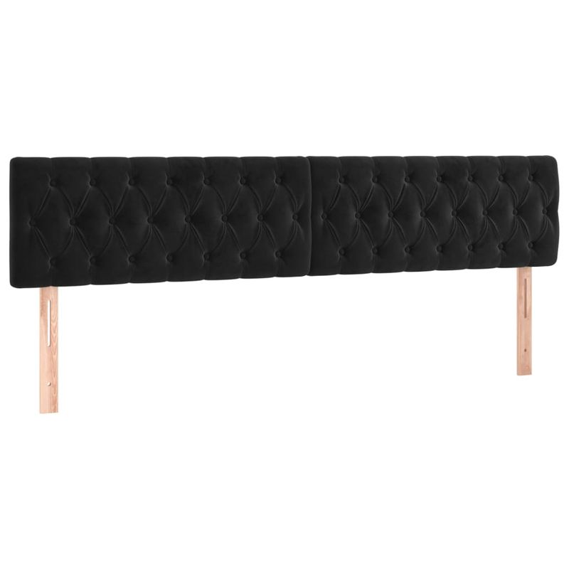 Casa si Gradina - Mobilier - Paturi si accesorii - Paturi - Pat box spring cu saltea, negru, 200x200 cm, catifea - Infinity.ro