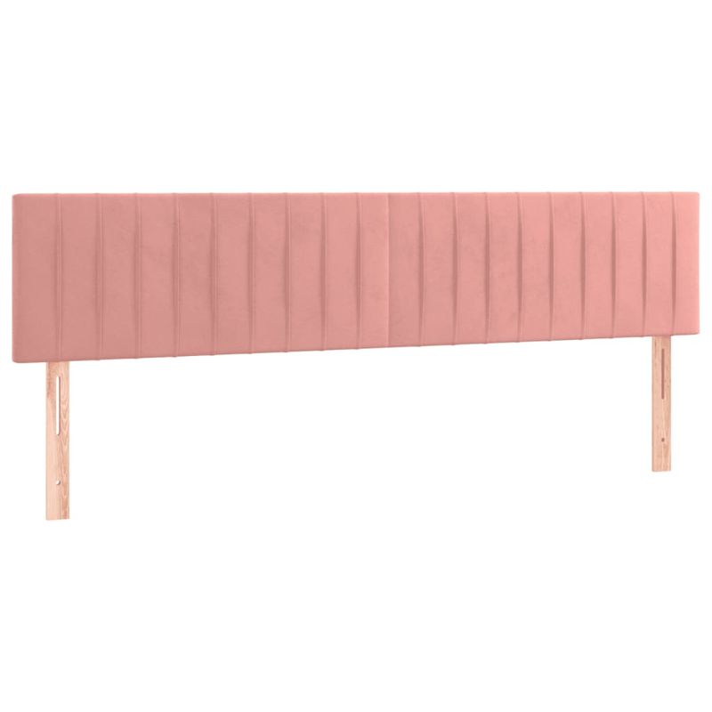 Casa si Gradina - Mobilier - Paturi si accesorii - Paturi - Pat box spring cu saltea, roz, 160x200 cm, catifea - Infinity.ro