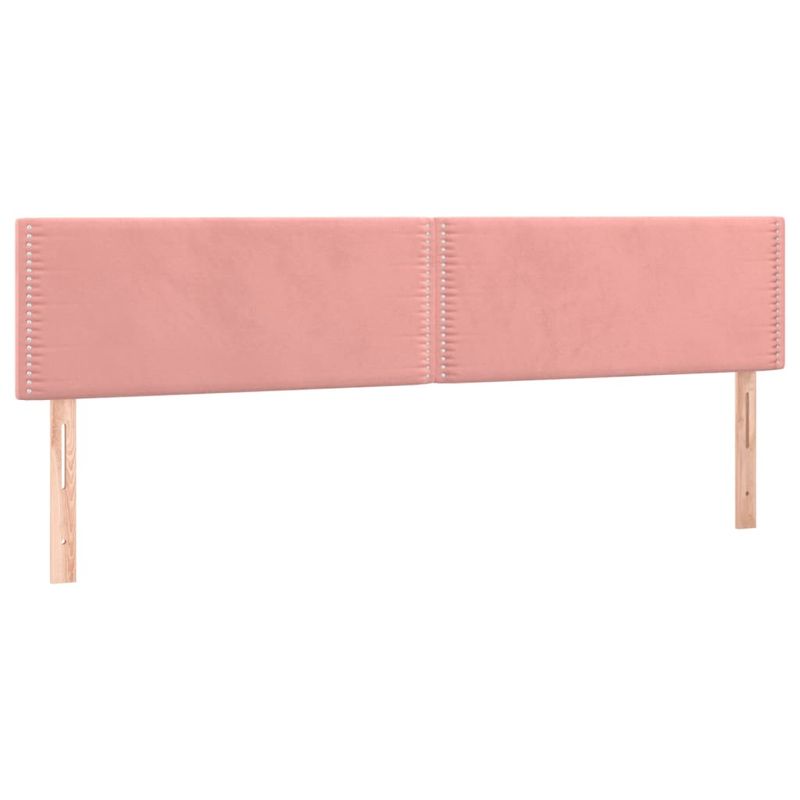 Casa si Gradina - Mobilier - Paturi si accesorii - Paturi - Pat box spring cu saltea, roz, 180x200 cm, catifea - Infinity.ro