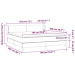 Casa si Gradina - Mobilier - Paturi si accesorii - Paturi - Pat box spring cu saltea, negru, 180x200 cm, piele ecologica - Infinity.ro