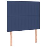Casa si Gradina - Mobilier - Paturi si accesorii - Paturi - Pat box spring cu saltea, albastru, 90x200 cm, textil - Infinity.ro