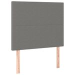 Casa si Gradina - Mobilier - Paturi si accesorii - Paturi - Pat box spring cu saltea, gri inchis, 90x190 cm, textil - Infinity.ro