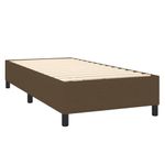 Casa si Gradina - Mobilier - Paturi si accesorii - Paturi - Pat box spring cu saltea, maro inchis, 90x190 cm, textil - Infinity.ro