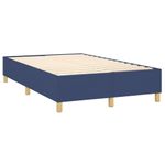 Casa si Gradina - Mobilier - Paturi si accesorii - Paturi - Pat box spring cu saltea, albastru, 120x200 cm, textil - Infinity.ro