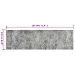 Casa si Gradina - Textile si covoare - Covoare - Covoare casa - Covor de bucatarie lavabil Beton, 60x180cm, catifea - Infinity.ro