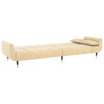 Casa si Gradina - Mobilier - Canapele si coltare - Canapele - Canapea extensibila cu 2 locuri, 2 perne, crem, catifea - Infinity.ro