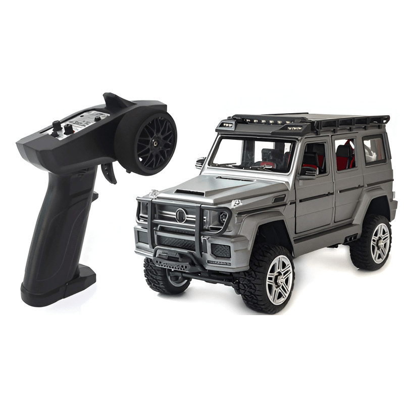 Jucarii, Copii si Bebe - Jucarii si jocuri - Vehicule si jucarii cu telecomanda - Masinute - Masina RC cu telecomanda, OFF-ROAD 1:24 4WD, RTR, 2,4 GHz,  gri - Infinity.ro