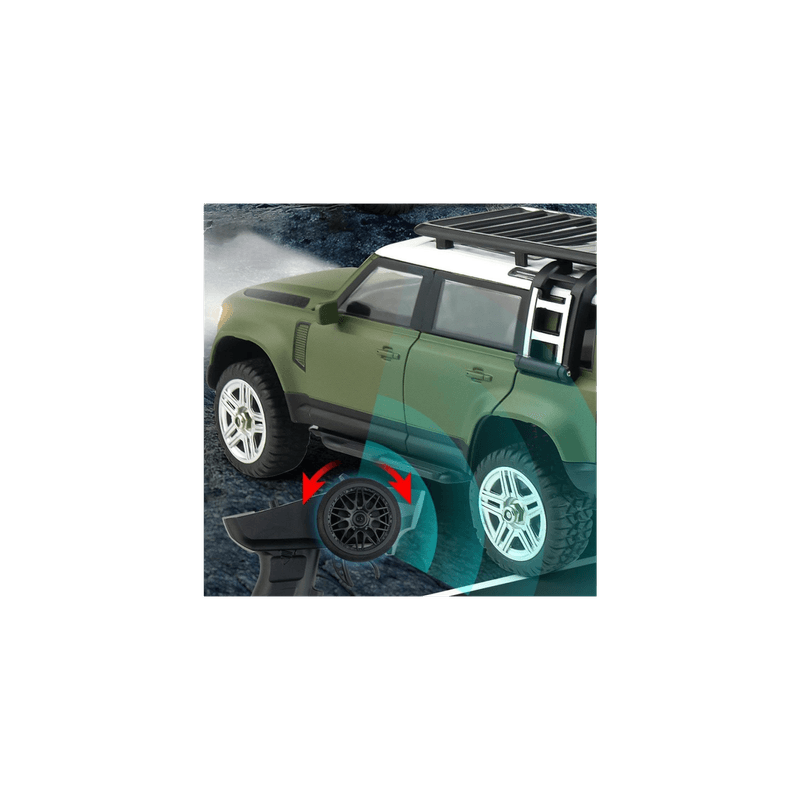 Jucarii, Copii si Bebe - Jucarii si jocuri - Vehicule si jucarii cu telecomanda - Masinute - Masina RC cu telecomanda, OFF-ROAD 1:24 4WD, RTR, 2,4 GHz,  verde - Infinity.ro