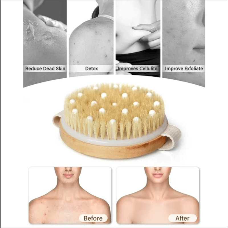 Ingrijire personala si Cosmetice - Sanatate si wellness - Articole wellness - Aparate si dispozitive de masaj - Perie pentru masaj, Omega, Lemn/Fibre, 11x1.5 cm - Infinity.ro
