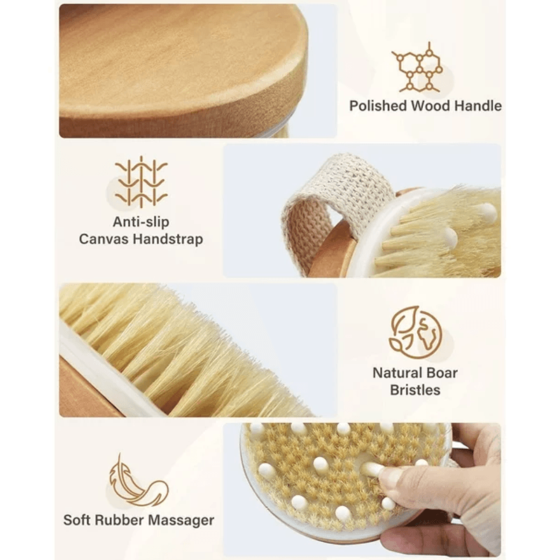 Ingrijire personala si Cosmetice - Sanatate si wellness - Articole wellness - Aparate si dispozitive de masaj - Perie pentru masaj, Omega, Lemn/Fibre, 11x1.5 cm - Infinity.ro