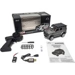 Jucarii, Copii si Bebe - Jucarii si jocuri - Vehicule si jucarii cu telecomanda - Masinute - Masina RC cu telecomanda, OFF-ROAD 1:24 4WD, RTR, 2,4 GHz,  gri - Infinity.ro