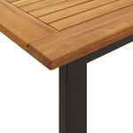 Casa si Gradina - Gradina si terasa - Mobilier exterior - Seturi mobila gradina - Set mobilier de gradina, 7 piese, lemn masiv de acacia si metal - Infinity.ro