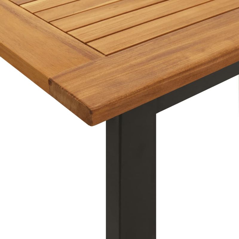 Casa si Gradina - Gradina si terasa - Mobilier exterior - Seturi mobila gradina - Set mobilier de gradina, 7 piese, lemn masiv de acacia si metal - Infinity.ro