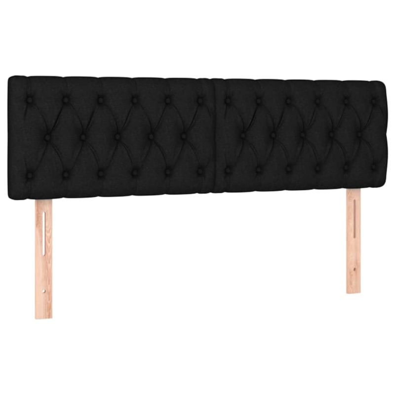 Casa si Gradina - Mobilier - Paturi si accesorii - Paturi - Pat cu arcuri, saltea si LED, negru, 160x200 cm, textil - Infinity.ro