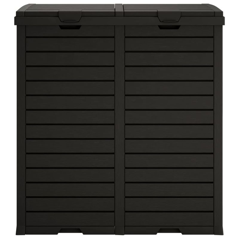 Casa si Gradina - Mobilier - Organizare si depozitare - Cosuri de gunoi - Cos de gunoi de exterior, negru, 78x41x86 cm, polipropilena - Infinity.ro