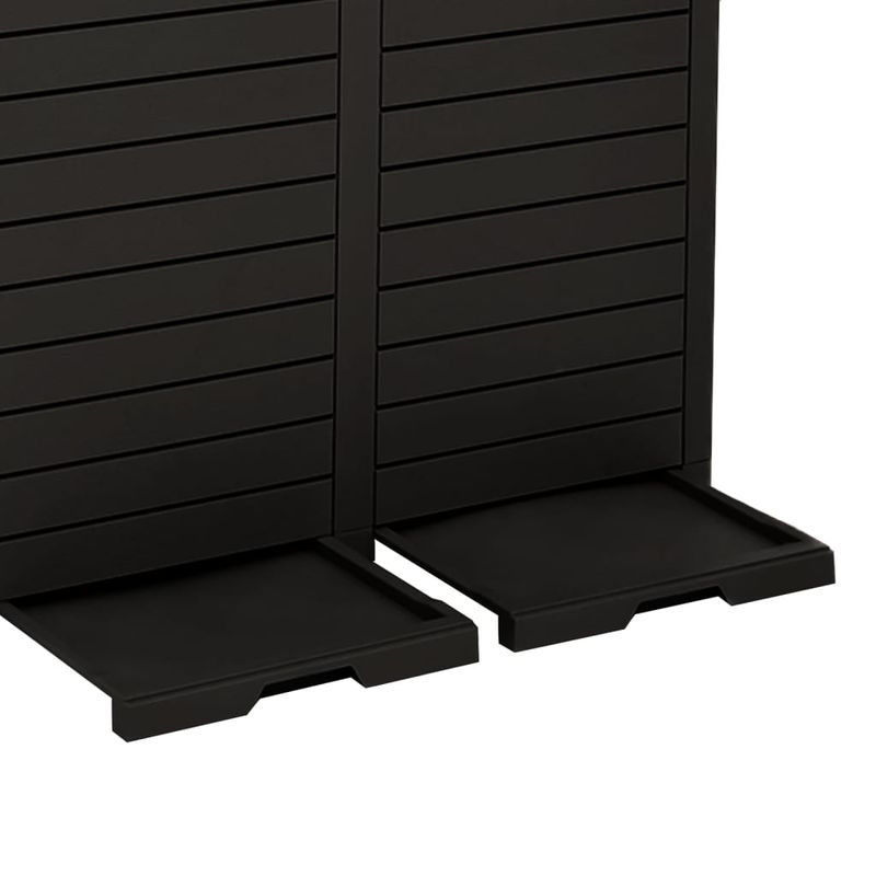 Casa si Gradina - Mobilier - Organizare si depozitare - Cosuri de gunoi - Cos de gunoi de exterior, negru, 78x41x86 cm, polipropilena - Infinity.ro