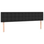 Casa si Gradina - Mobilier - Paturi si accesorii - Paturi - Pat cu arcuri, saltea si LED, negru, 160x200cm, piele ecologica - Infinity.ro