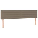 Casa si Gradina - Mobilier - Paturi si accesorii - Paturi - Pat cu arcuri, saltea si LED, gri taupe, 160x200 cm, textil - Infinity.ro
