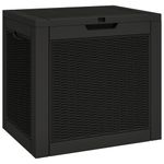 Casa si Gradina - Gradina si terasa - Mobilier exterior - Dulapuri si lazi depozitare exterior - Lada depozitare de gradina, negru, 55,5x43x53 cm, polipropilena - Infinity.ro